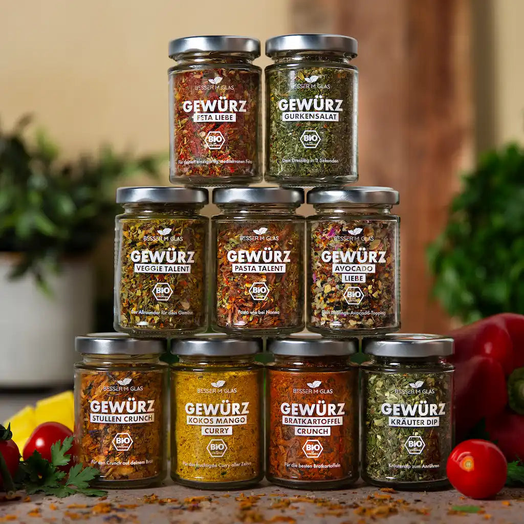 Großes Gewürz-Probierpaket von Besser im Glas