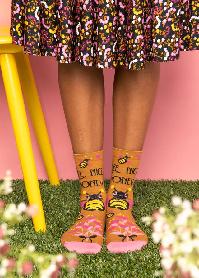 Baumwollsocken Sensational Steps - Bee Nice von Blutsgeschwister