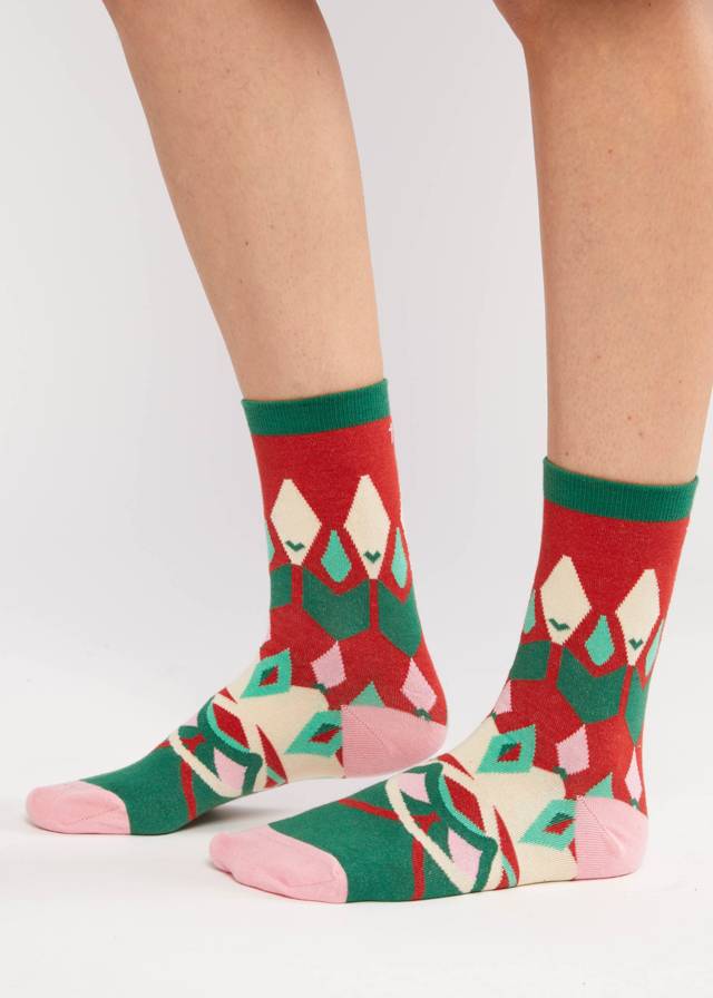 Baumwollsocken Sensational Steps - Fair Isle Socks von Blutsgeschwister