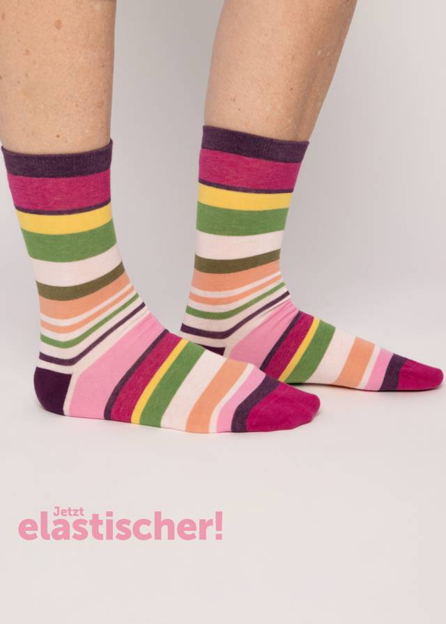 Baumwollsocken Sensational Steps - Summer Stripes von Blutsgeschwister