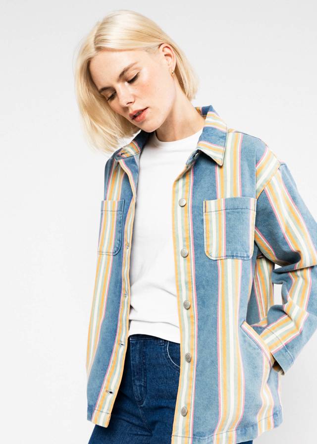 Hemdjacke Love Shack Marquee - Summertime Stripes von Blutsgeschwister