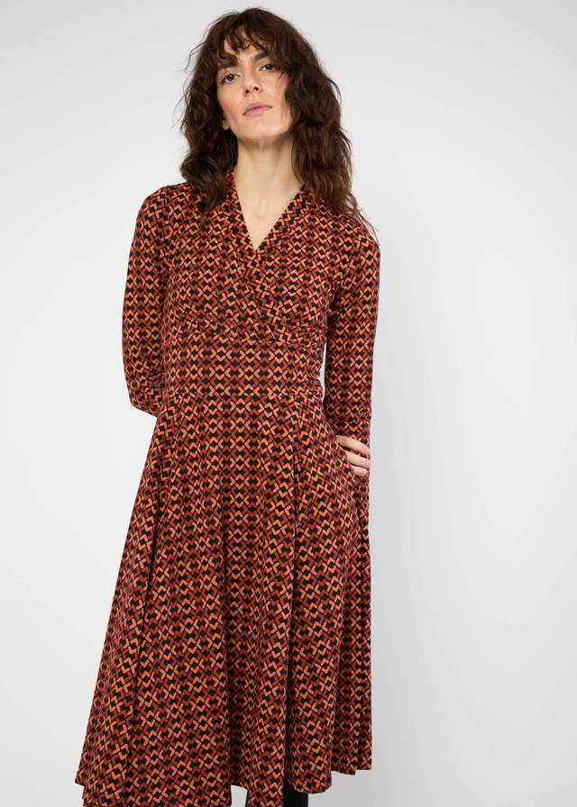 Herbstkleid Shalala Tralala Shawl - Jungle Morning Glory von Blutsgeschwister