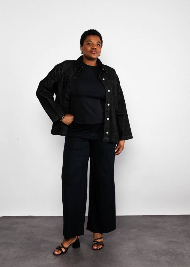 High-Waist-Hose Lou - Ribbed Black von Blutsgeschwister