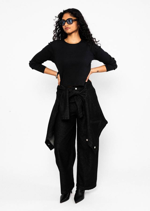 Jeanshose Lene Lou - Midnight Ash Denim von Blutsgeschwister