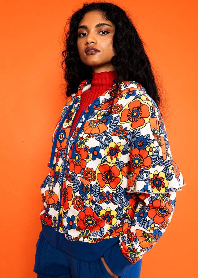 Kapuzenjacke Ruffle Rebel - Retro My Dear von Blutsgeschwister