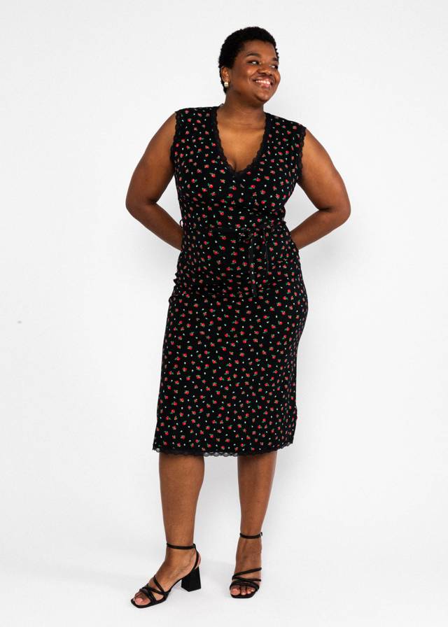 Midikleid Daydream Darling - Viva La Rosa von Blutsgeschwister