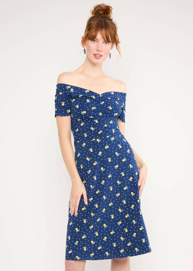 Midikleid La Vita è Bella - Lemon Rain von Blutsgeschwister