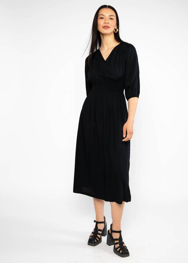 Midikleid Springtime Melody - Black Brush von Blutsgeschwister