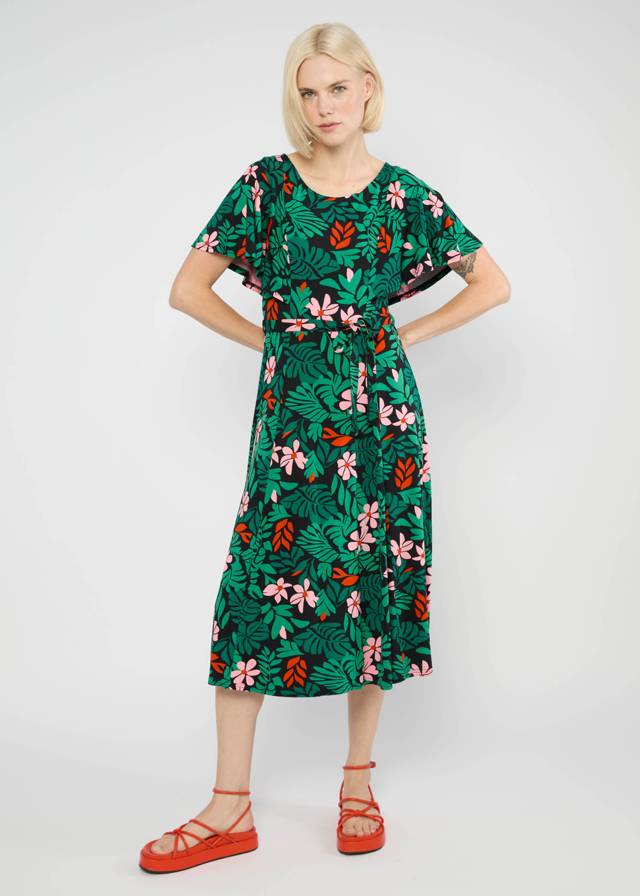 Midikleid Veranda Tales - Dreaming Under Palm Leaf von Blutsgeschwister