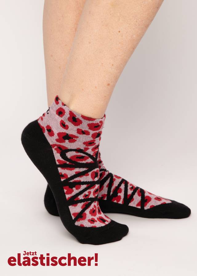 Socken Sensation steps snkr - Dancing Leopard von Blutsgeschwister