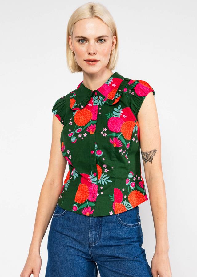 Sommerbluse Que sera sera - Blooming Soft Flowers von Blutsgeschwister