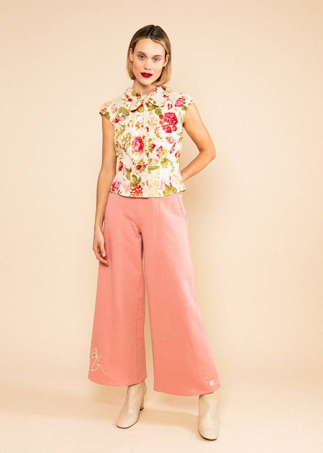 Sweathose Treasure Trunks - Happy Beach Palms Pink von Blutsgeschwister