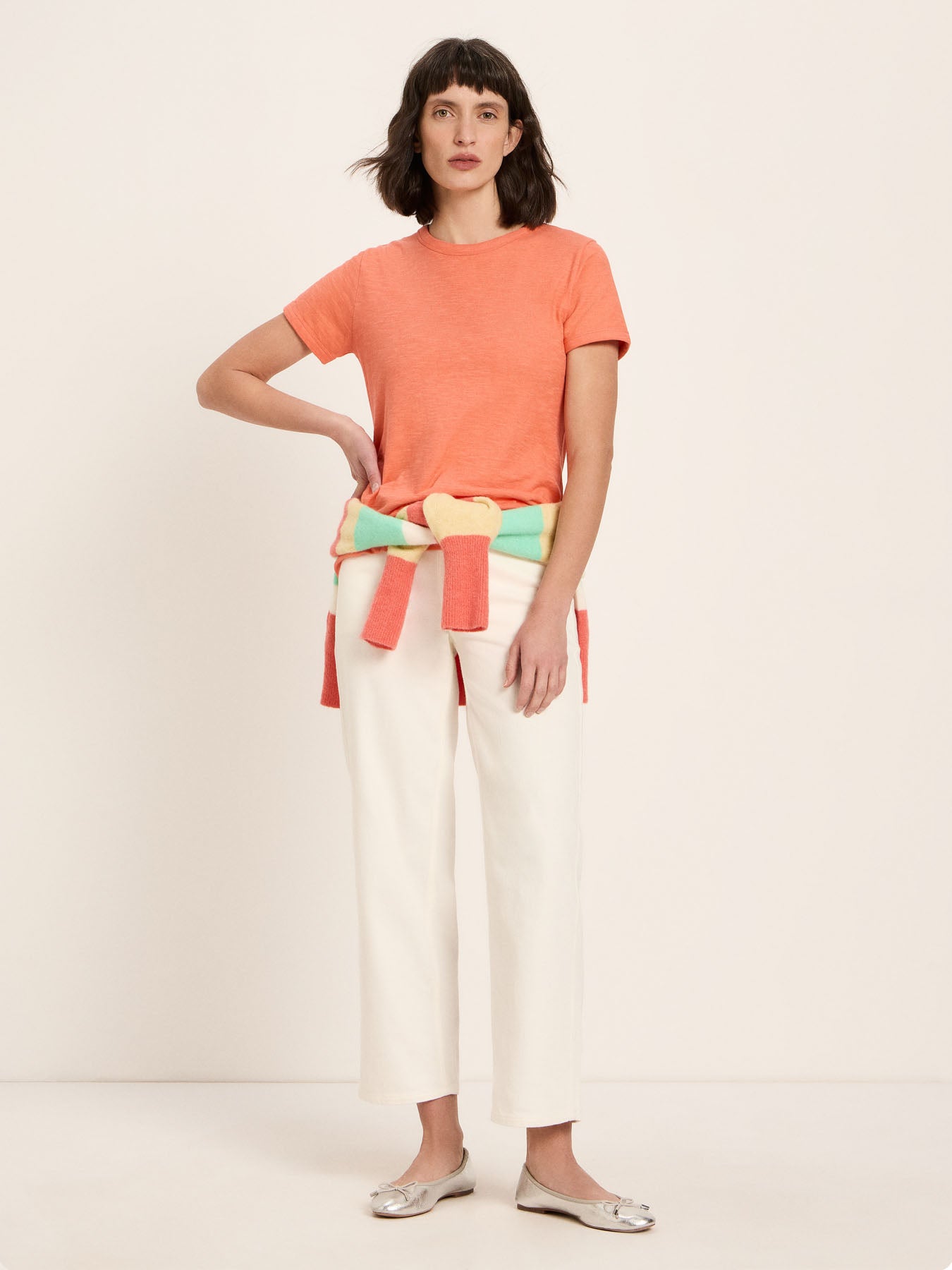 Kurzarmshirt (GOTS) - Peach von Lanius