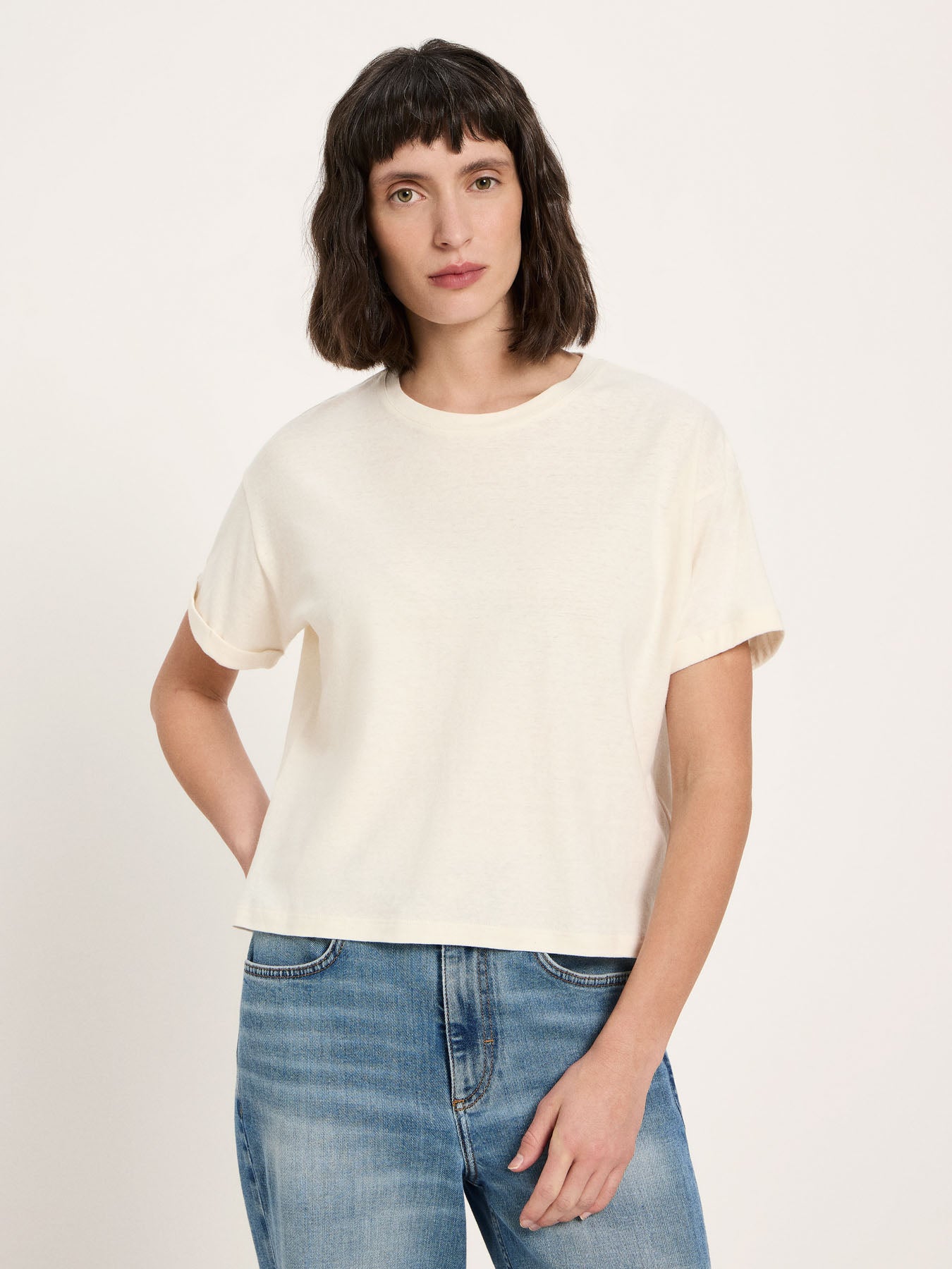 Kurzarmshirt (OCS) - Natural Undyed von Lanius