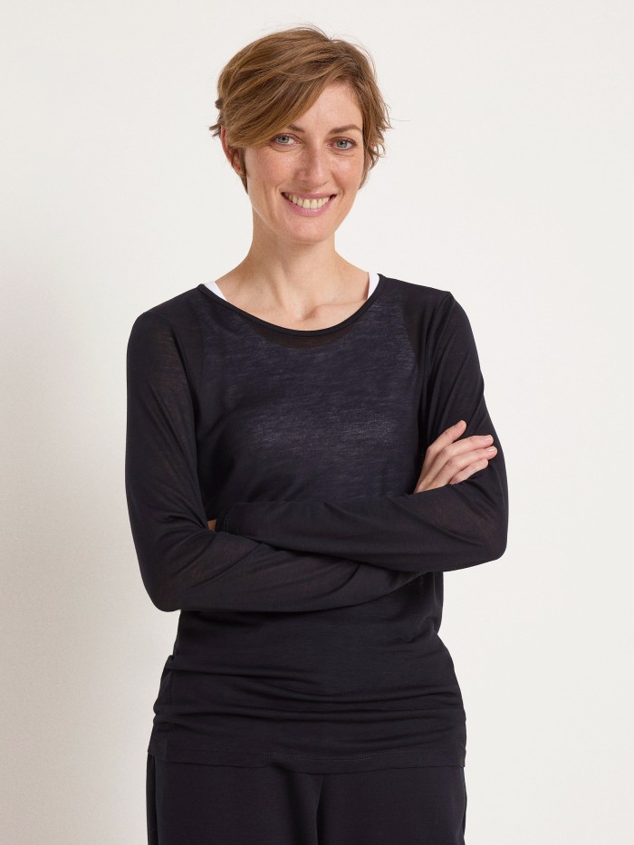 Langarmshirt - Black von Lanius