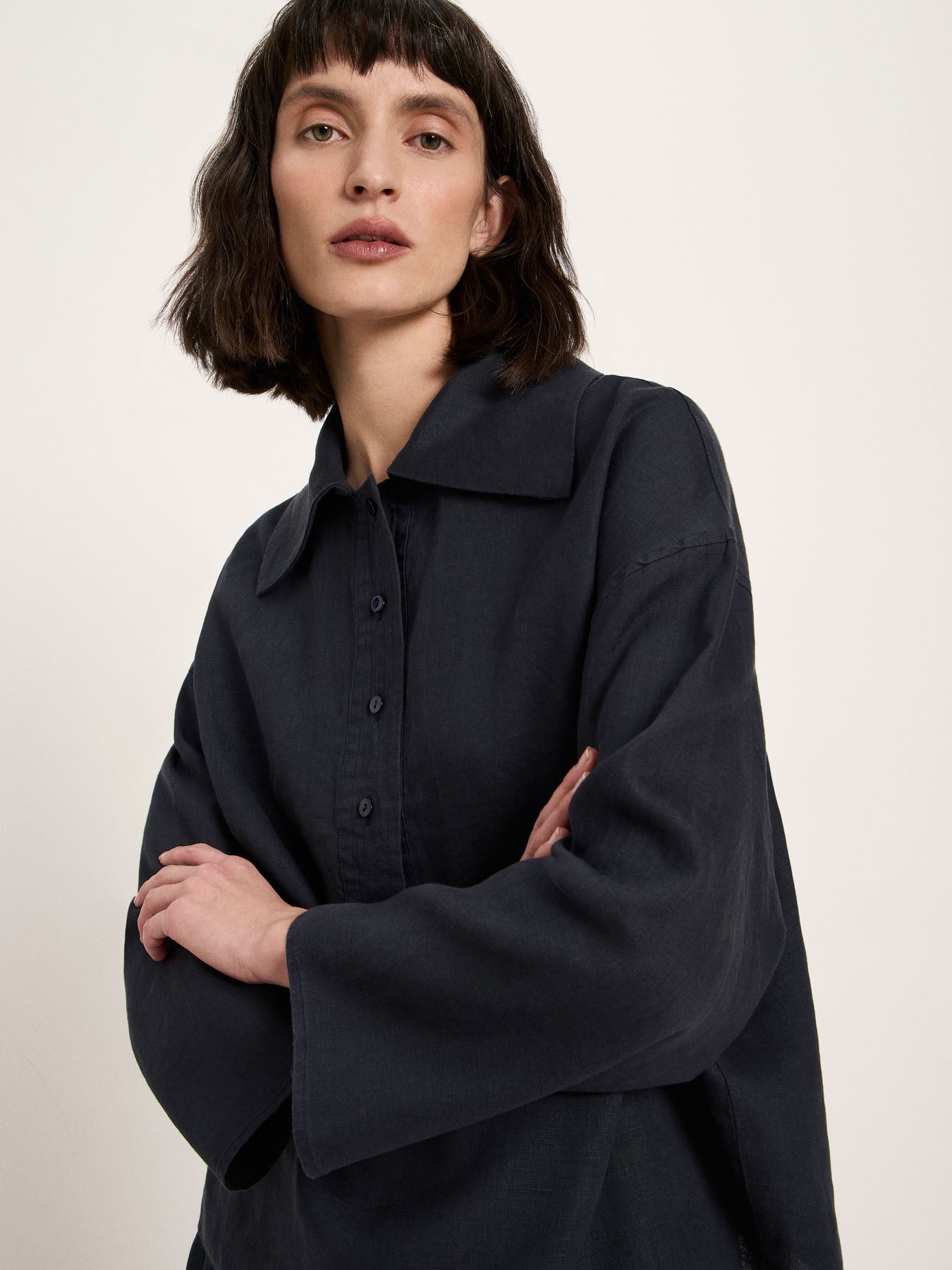 Oversizebluse (GOTS) - Midnight von Lanius