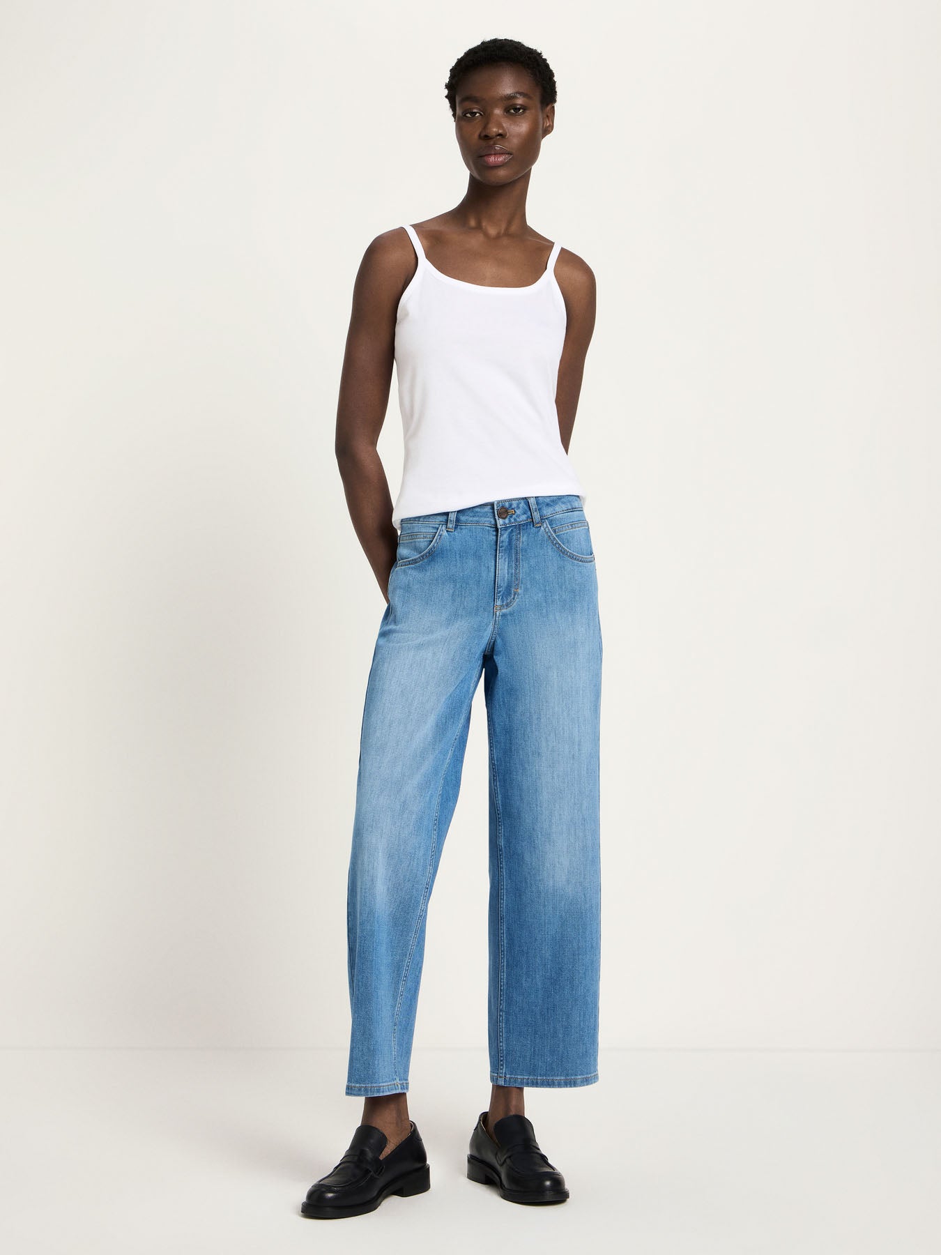 Relaxed Jeans (GOTS) - Mid Blue von Lanius