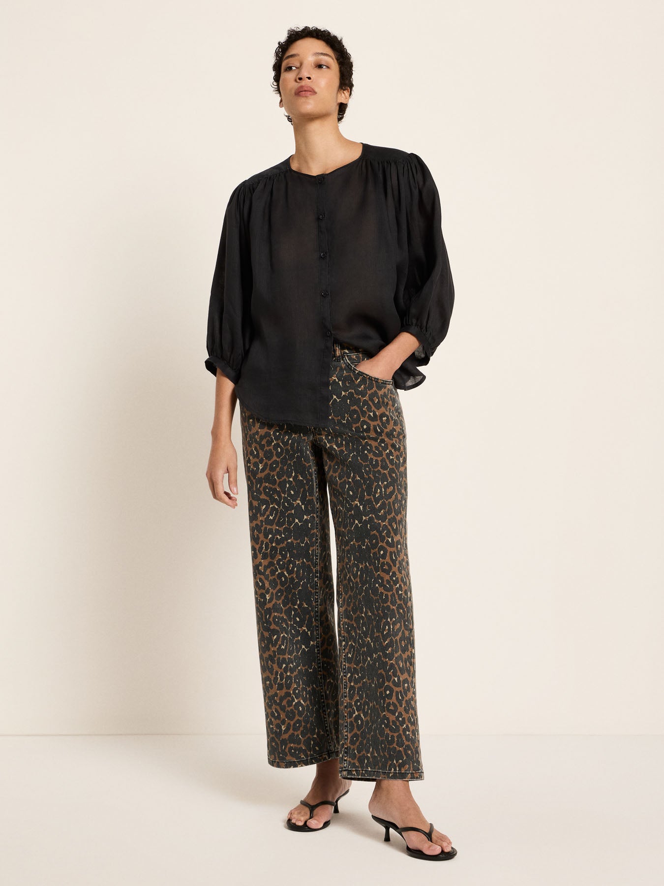Relaxed Jeans (GOTS) - Print Leo von Lanius