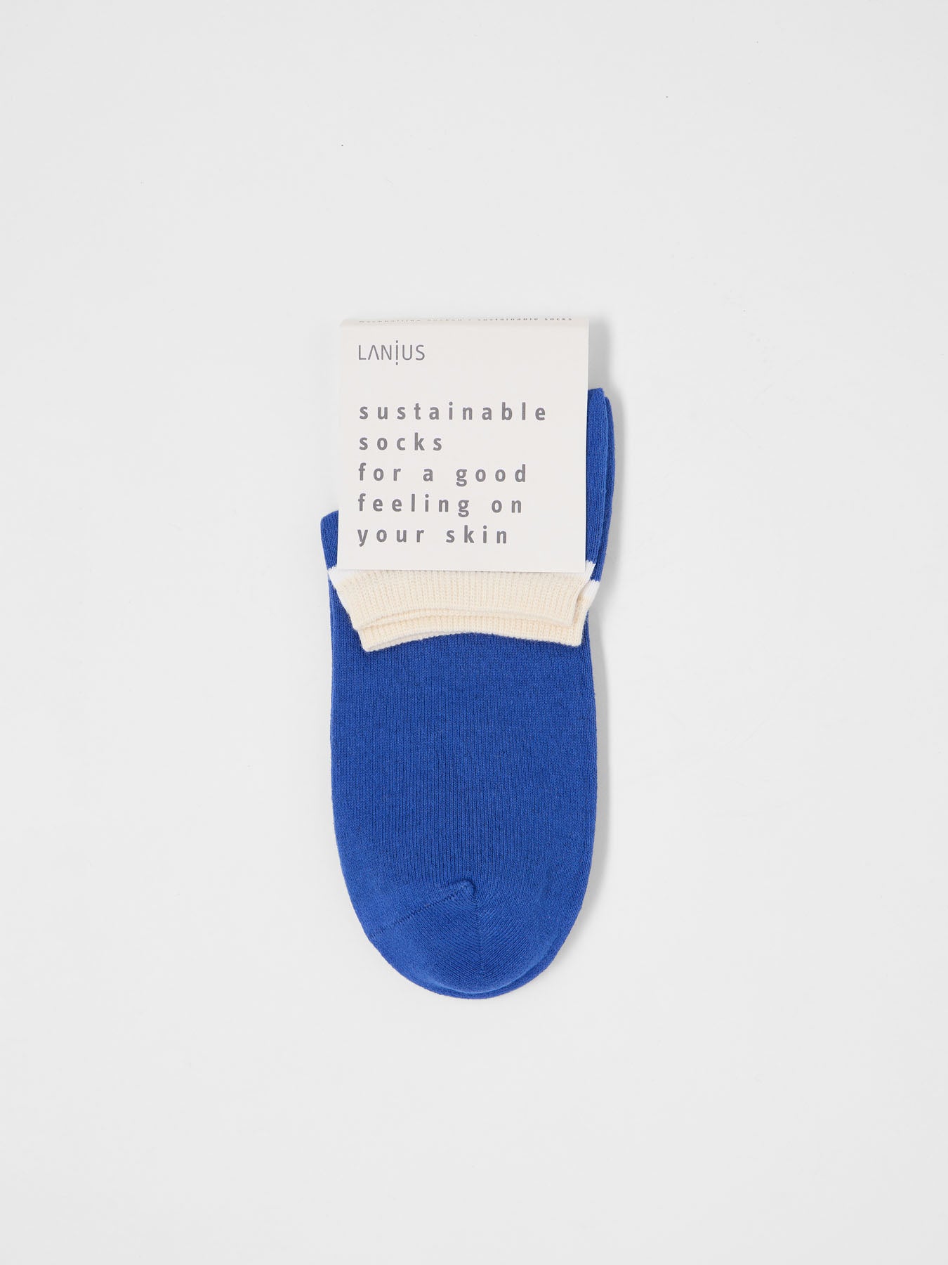 Sneaker Socken (GOTS) - Lapis / Creme von Lanius