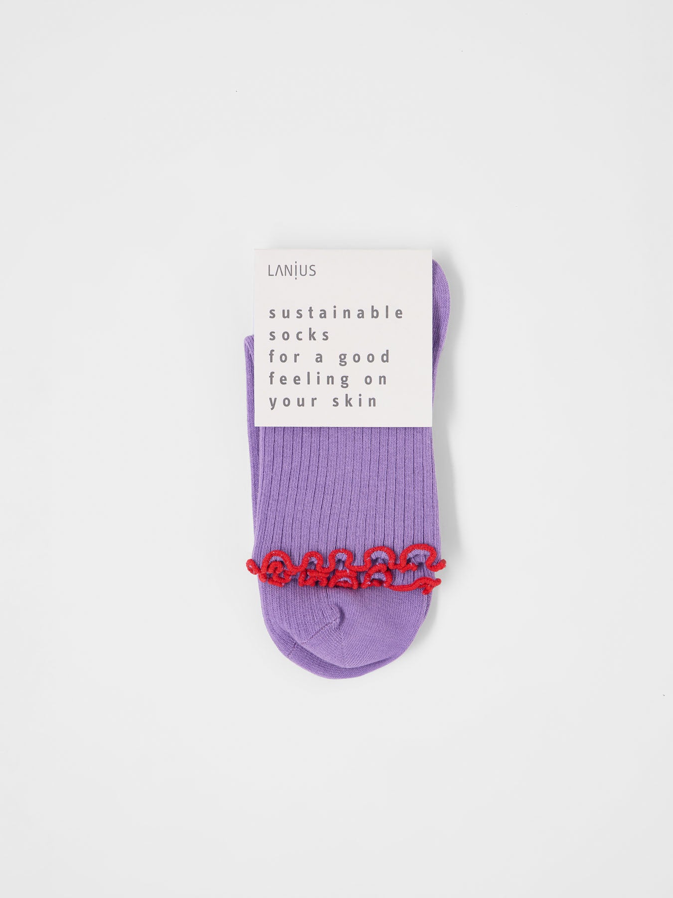 Socken mit Volant (GOTS) - Verbena von Lanius